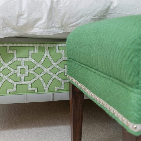 Ginger Woods Lime Ottoman