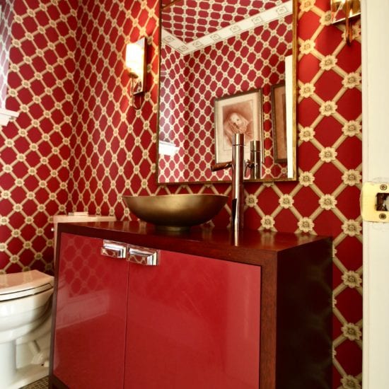 Ginger Woods Gold Accent Bathroom
